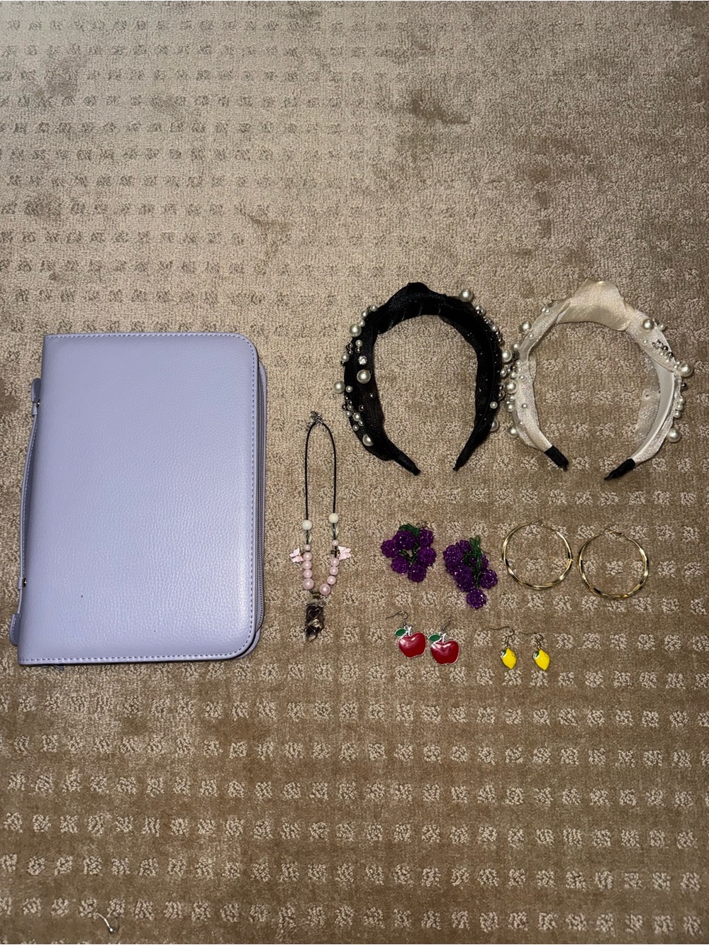 Jewelry Storage Book, Headbands, and Jewelry